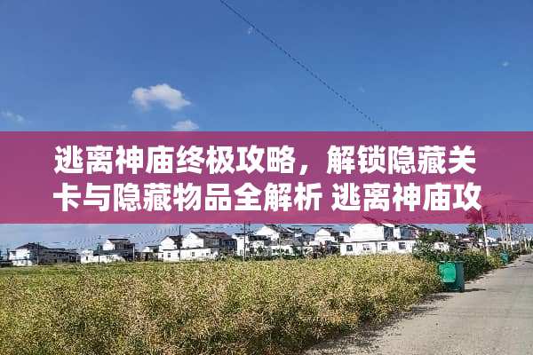 逃离神庙终极攻略，解锁隐藏关卡与隐藏物品全解析 逃离神庙攻略游戏