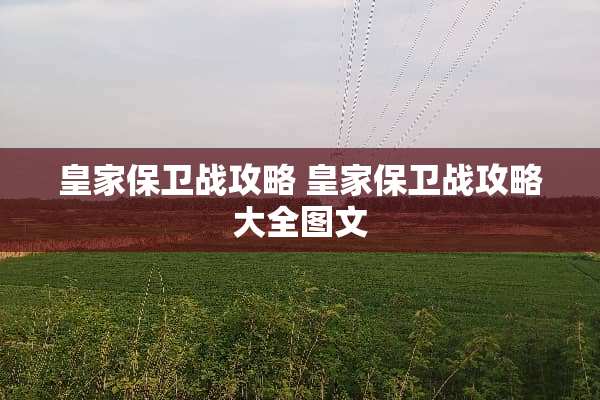 皇家保卫战攻略 皇家保卫战攻略大全图文