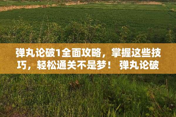 弹丸论破1全面攻略，掌握这些技巧，轻松通关不是梦！ 弹丸论破1攻略