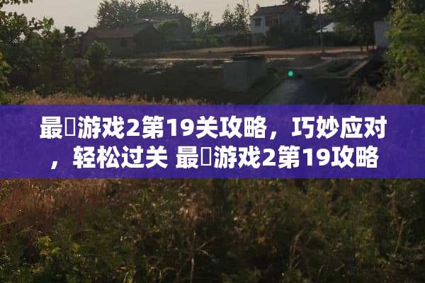 最囧游戏2第19关攻略，巧妙应对，轻松过关 最囧游戏2第19攻略