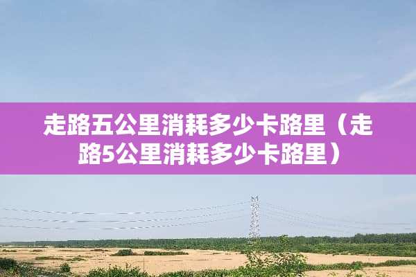 走路五公里消耗多少卡路里（走路5公里消耗多少卡路里）