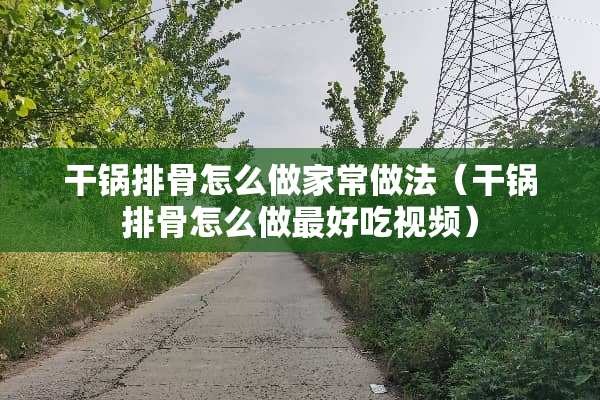 干锅排骨怎么做家常做法（干锅排骨怎么做最好吃视频）