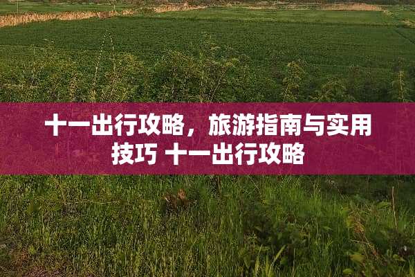 十一出行攻略，旅游指南与实用技巧 十一出行攻略