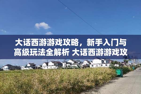 大话西游游戏攻略，新手入门与高级玩法全解析 大话西游游戏攻略
