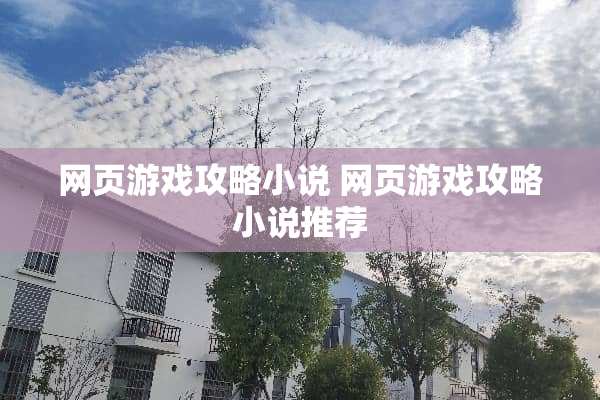 网页游戏攻略小说 网页游戏攻略小说推荐