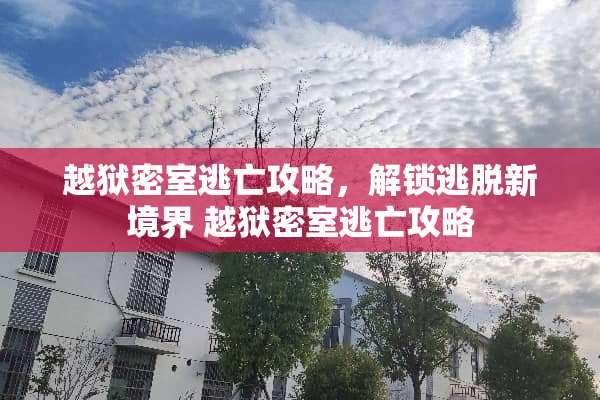 越狱密室逃亡攻略，解锁逃脱新境界 越狱密室逃亡攻略