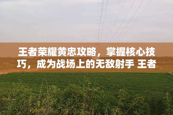 王者荣耀黄忠攻略，掌握核心技巧，成为战场上的无敌射手 王者荣耀黄忠攻略