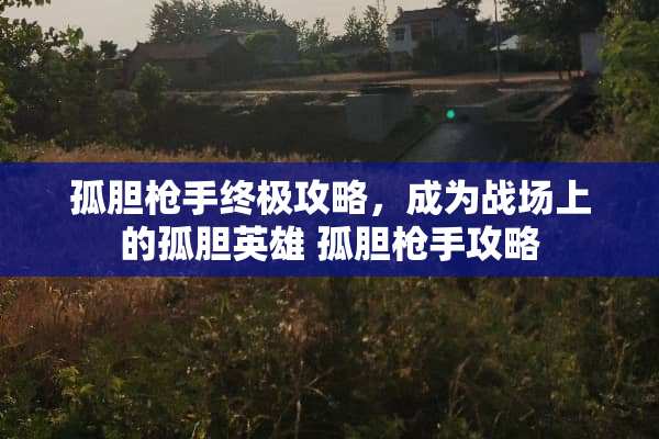 孤胆*手终极攻略，成为战场上的孤胆英雄 孤胆*手攻略