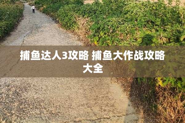 捕鱼达人3攻略 捕鱼大作战攻略大全