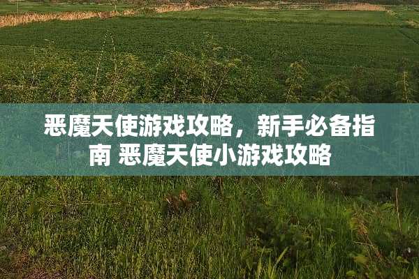 恶魔天使游戏攻略，新手必备指南 恶魔天使小游戏攻略