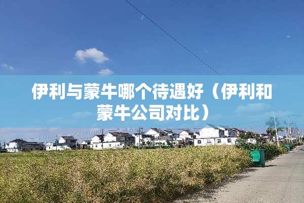 伊利与蒙牛哪个待遇好（伊利和蒙牛公司对比）