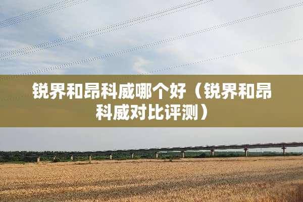 锐界和昂科威哪个好（锐界和昂科威对比评测）