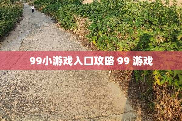 99小游戏入口攻略 99 游戏