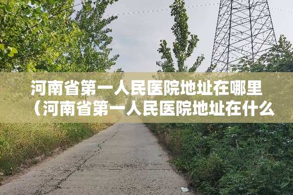 河南省第一人民医院地址在哪里（河南省第一人民医院地址在什么地方）