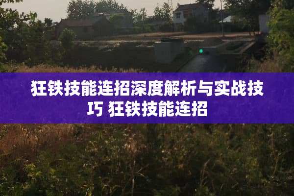 狂铁技能连招深度解析与实战技巧 狂铁技能连招