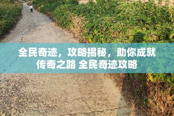 全民奇迹，攻略揭秘，助你成就传奇之路 全民奇迹攻略