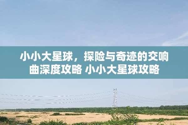 小小大星球，探险与奇迹的交响曲深度攻略 小小大星球攻略