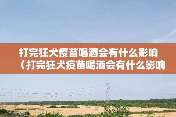 打完狂犬**喝酒会有什么影响（打完狂犬**喝酒会有什么影响吗）