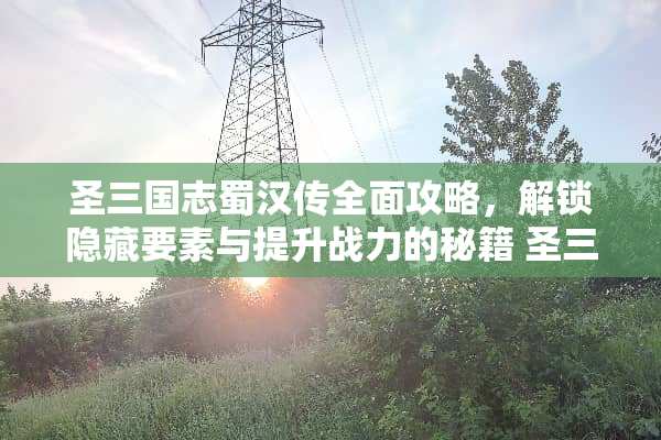 圣三国志蜀汉传全面攻略，解锁隐藏要素与提升战力的秘籍 圣三国志蜀汉传攻略