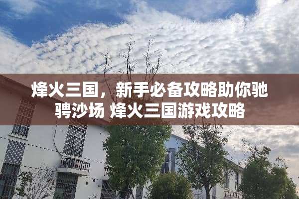 烽火三国，新手必备攻略助你驰骋沙场 烽火三国游戏攻略