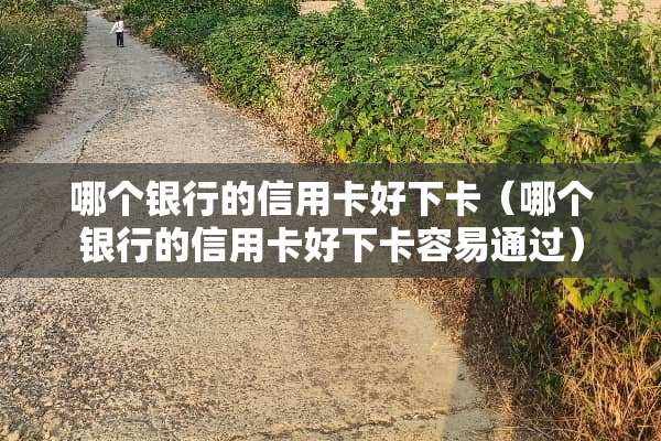 哪个银行的***好下卡（哪个银行的***好下卡容易通过）