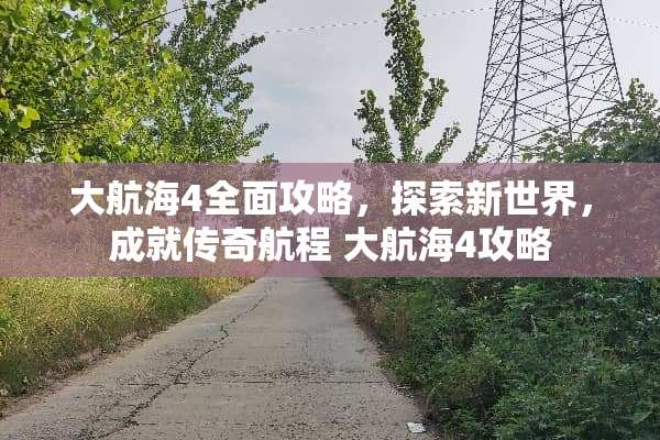 大航海4全面攻略,探索新世界,成就传奇航程 大航海4攻略 大航海4全面攻略,探索新世界,成就传奇航程 大航海4攻略