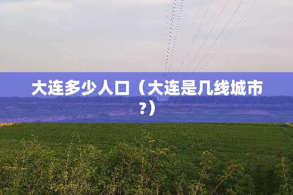 大连多少人口（大连是几线城市?）