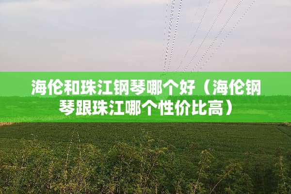 海伦和珠江钢琴哪个好（海伦钢琴跟珠江哪个性价比高）