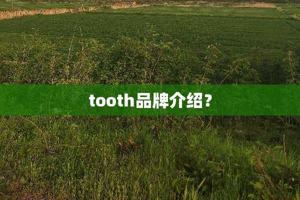 tooth品牌介绍？