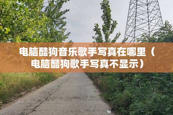 电脑酷狗音乐歌手**在哪里（电脑酷狗歌手**不显示）