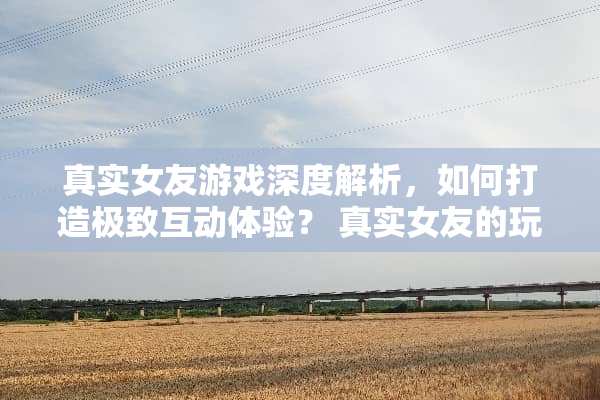 真实女友游戏深度解析，如何打造极致互动体验？ 真实女友的玩法