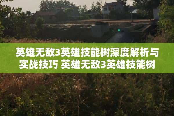 英雄无敌3英雄技能树深度解析与实战技巧 英雄无敌3英雄技能树