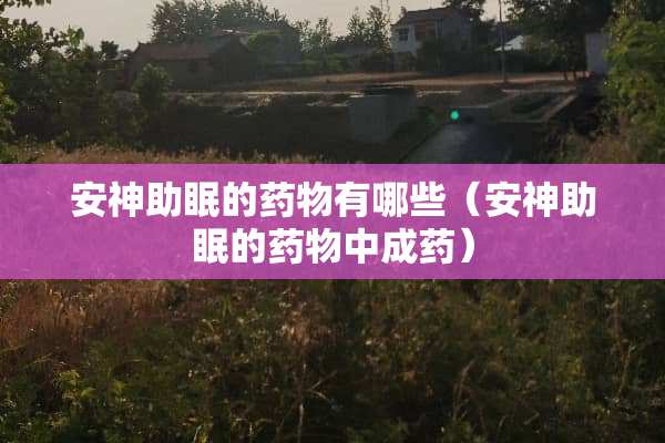 安神助眠的药物有哪些(安神助眠的药物中成药) 安神助眠的药物有哪些(安神助眠的药物中成药)