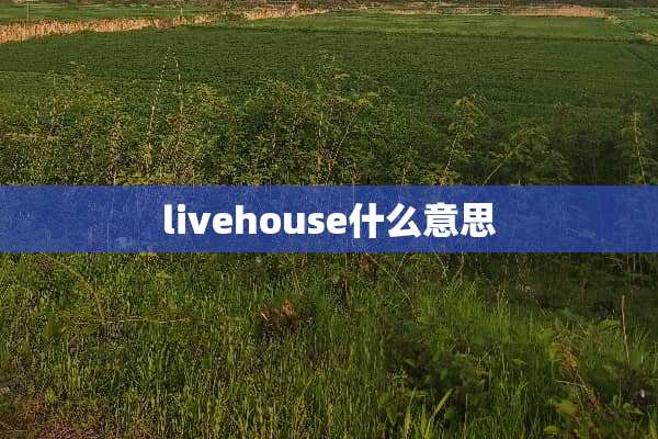 livehouse什么意思