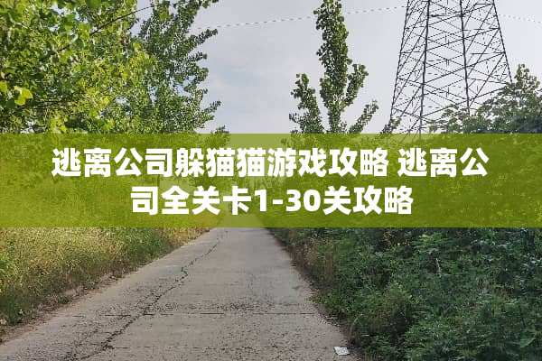 逃离公司***游戏攻略 逃离公司全关卡1-30关攻略