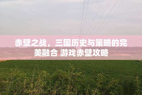 赤壁之战，三国历史与策略的完美融合 游戏赤壁攻略