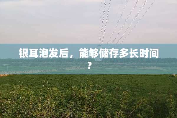 银耳泡发后，能够储存多长时间？