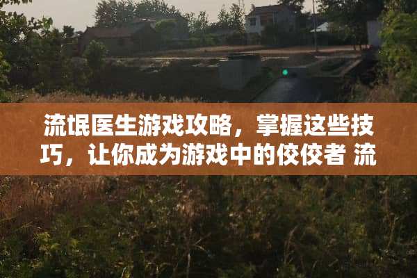 **医生游戏攻略，掌握这些技巧，让你成为游戏中的佼佼者**医生游戏攻略