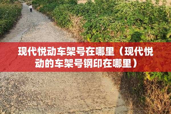现代悦动车架号在哪里（现代悦动的车架号钢印在哪里）