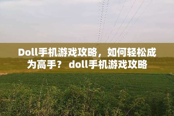 Doll手机游戏攻略，如何轻松成为高手？ doll手机游戏攻略