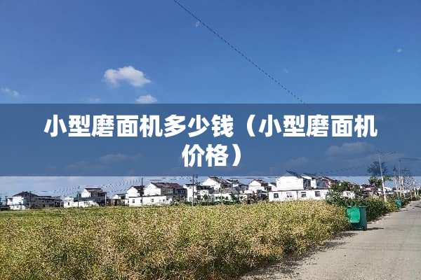小型磨面机多少钱（小型磨面机价格）