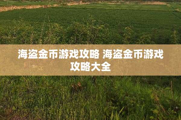 海盗金币游戏攻略 海盗金币游戏攻略大全
