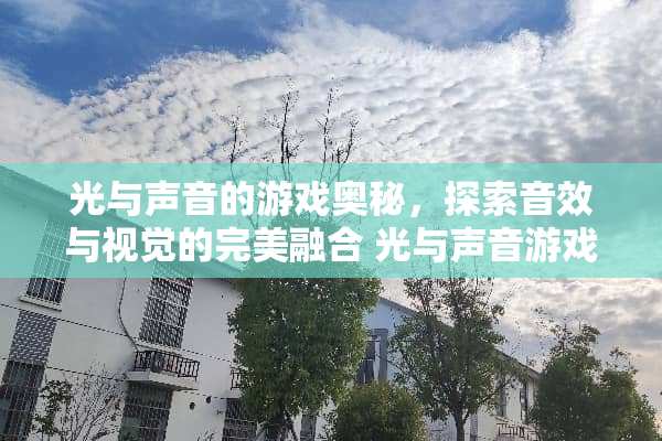光与声音的游戏奥秘，探索音效与视觉的完美融合 光与声音游戏攻略