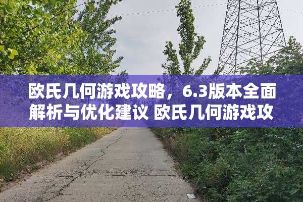 欧氏几何游戏攻略，6.3版本全面解析与优化建议 欧氏几何游戏攻略6.3