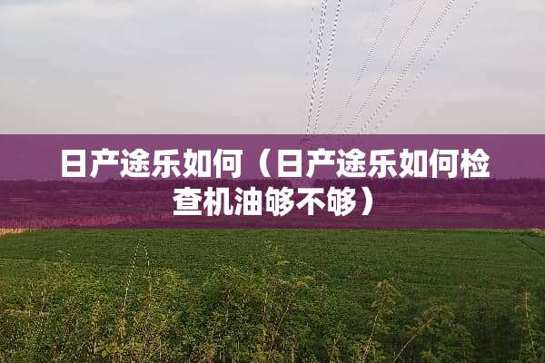 日产途乐如何（日产途乐如何检查机油够不够）