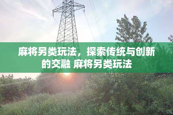**另类玩法，探索传统与创新的交融**另类玩法
