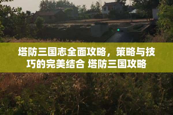 塔防三国志全面攻略，策略与技巧的完美结合 塔防三国攻略