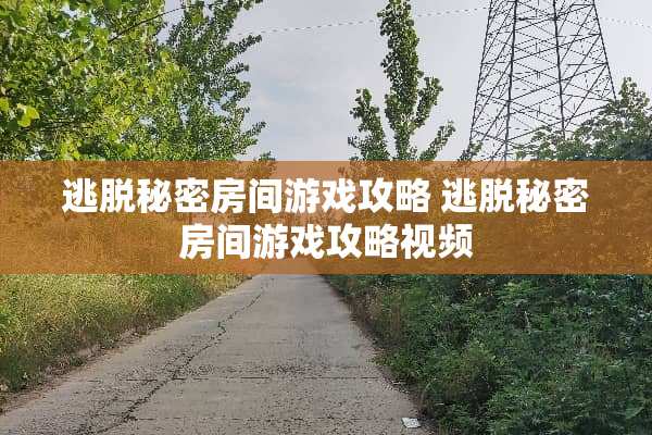 逃脱秘密房间游戏攻略 逃脱秘密房间游戏攻略视频