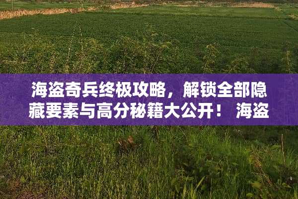 海盗奇兵终极攻略，解锁全部隐藏要素与高分秘籍大公开！ 海盗奇兵玩法