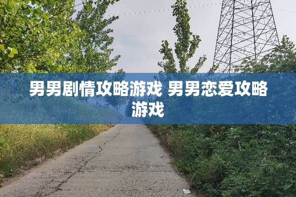 男男剧情攻略游戏 男男恋爱攻略游戏